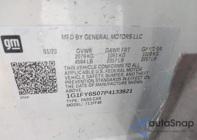 1G1FY6S07P4133921: 43686985