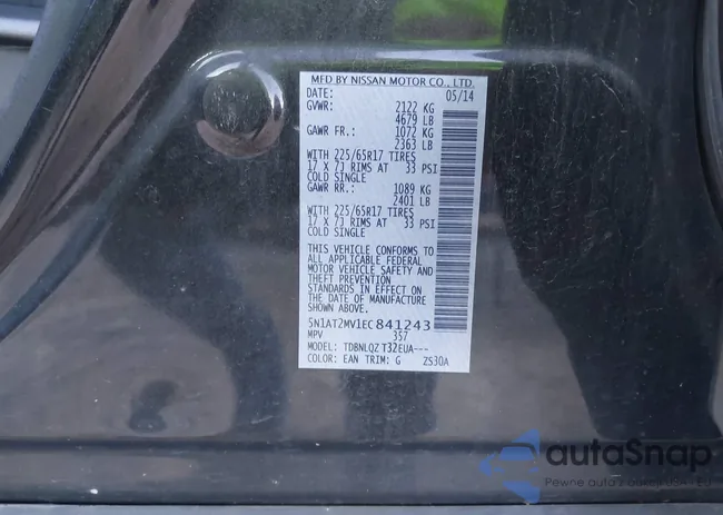 5N1AT2MV1EC841243: 43688320