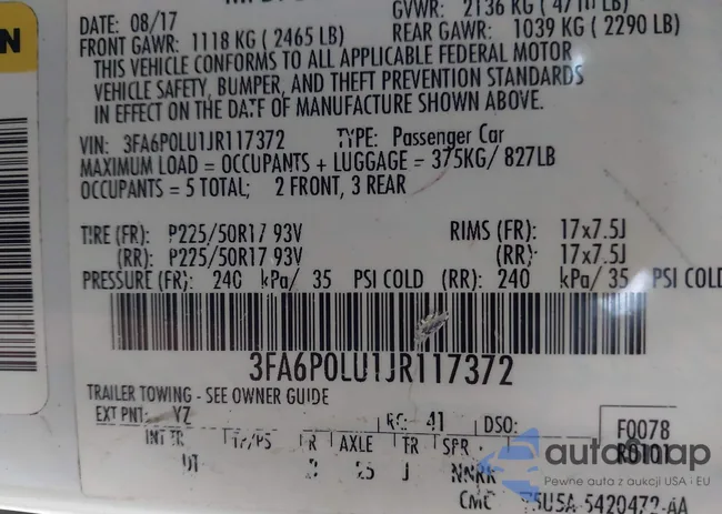 3FA6P0LU1JR117372: 43688331