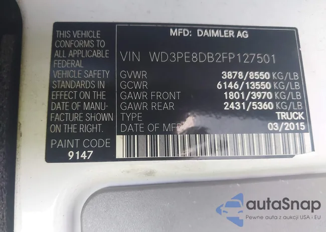 WD3PE8DB2FP127501: 43688472