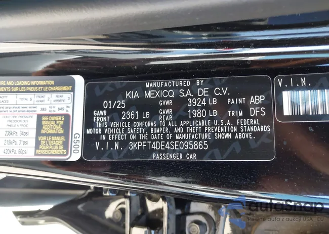 3KPFT4DE4SE095865: 43688573