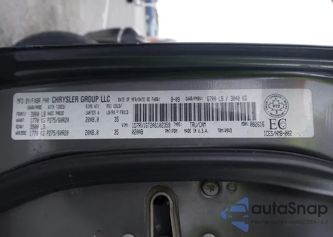 1D7RV1GT2AS102359: 43687808