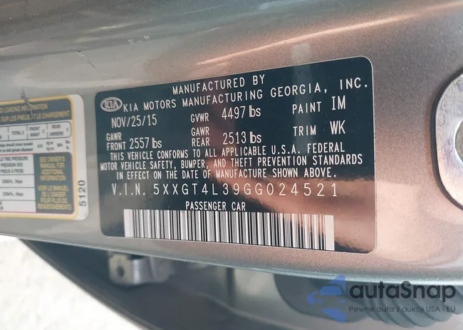 5XXGT4L39GG024521: 43687940