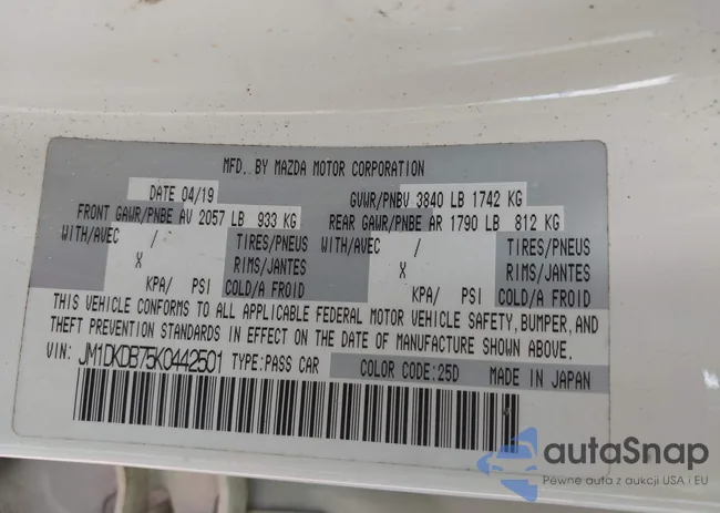 JM1DKDB75K0442501: 43689151