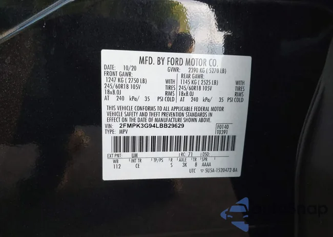 2FMPK3G94LBB29629: 43689021