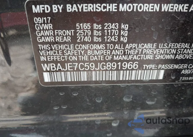 WBAJE7C59JG891966: 43689089