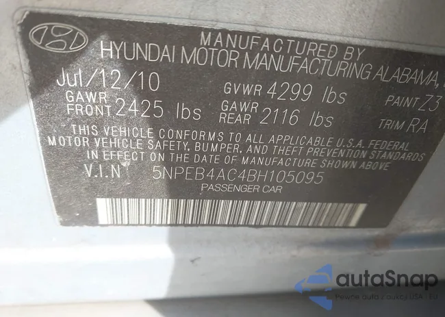 5NPEB4AC4BH105095: 43690160