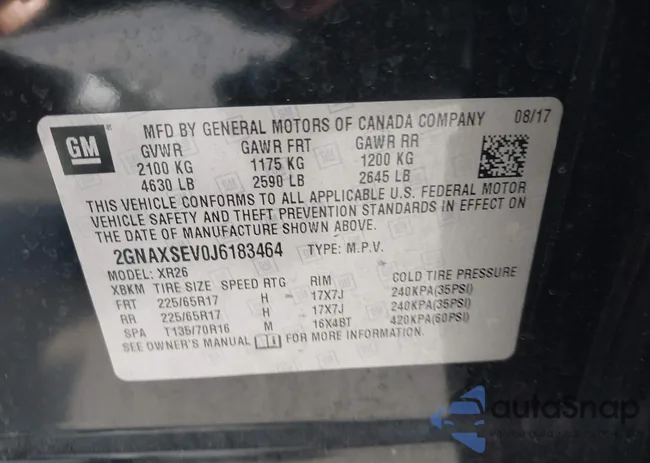 2GNAXSEV0J6183464: 43690398