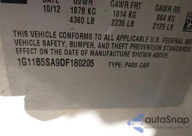 1G11B5SA9DF180205: 43690617