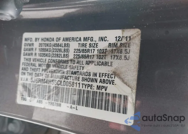 5J6RM4H55CL005811: 43690639