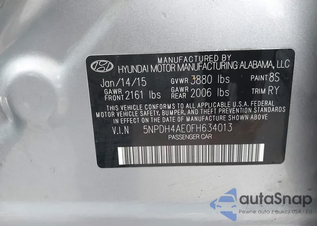 5NPDH4AE0FH634013: 43689770