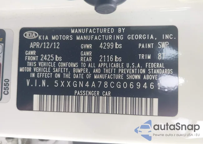 5XXGN4A78CG069461: 43689844