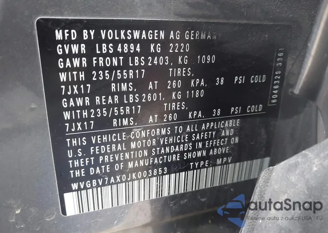 WVGBV7AX0JK003853: 43689849