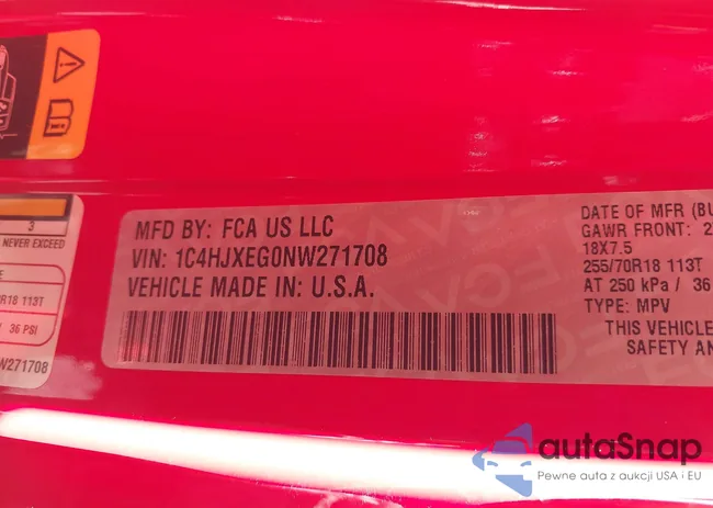 1C4HJXEG0NW271708: 43691415