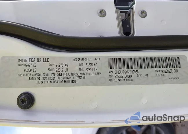 2C3CCAGGXGH182958: 43691471