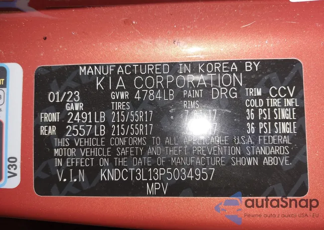 KNDCT3L13P5034957: 43691606