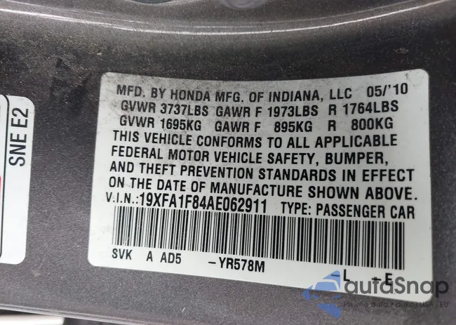 19XFA1F84AE062911: 43691644