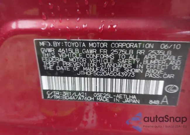 JTHCF5C20A5043973: 43690805