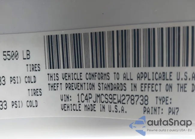 1C4PJMCS9EW278738: 43690823