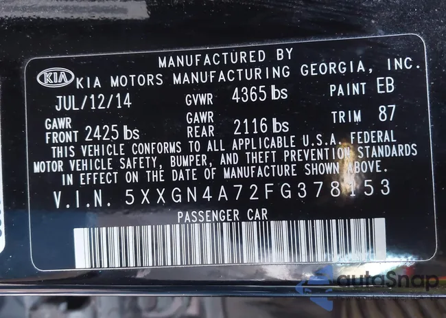 5XXGN4A72FG378153: 43692116