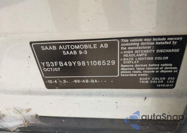 YS3FB49Y981106529: 43692140