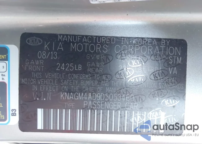 KNAGM4AD9D5053460: 43692483