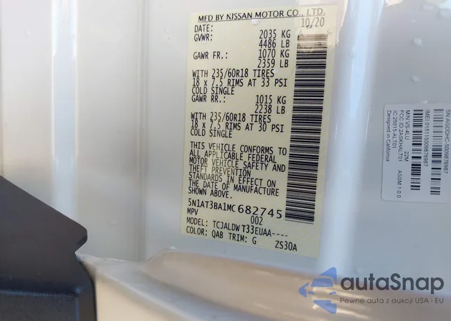 5N1AT3BA1MC682745: 43692596