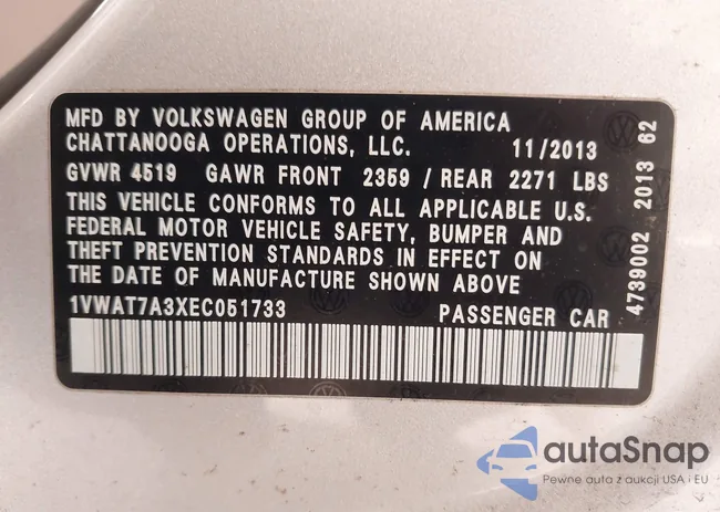 1VWAT7A3XEC051733: 43691800