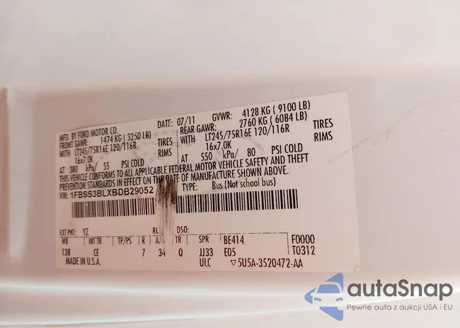 1FBSS3BLXBDB29052: 43692076