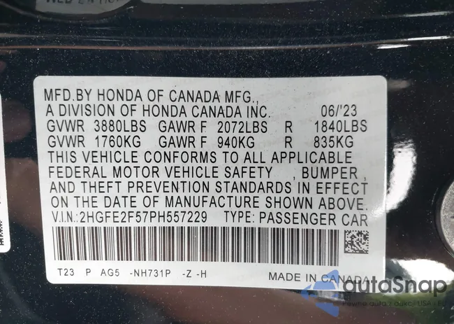 2HGFE2F57PH557229: 43693355