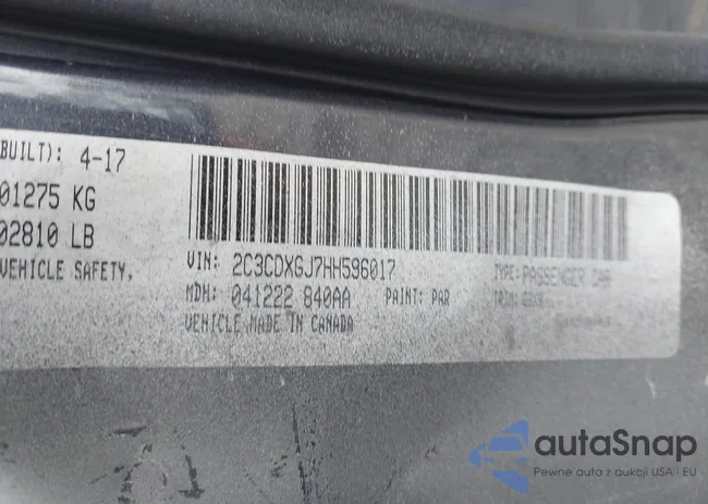 2C3CDXGJ7HH596017: 43692731