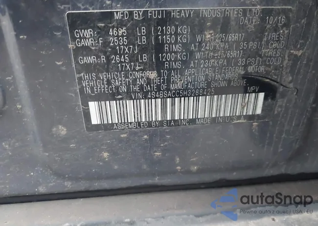 4S4BSACC5H3288425: 43692863