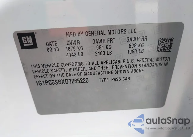 1G1PC5SBXD7265225: 43693037