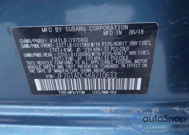 JF2GTADC5K8210633: 43694165