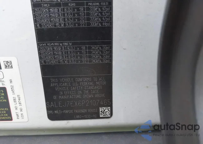 SALEJ7EX6P2107465: 43693709