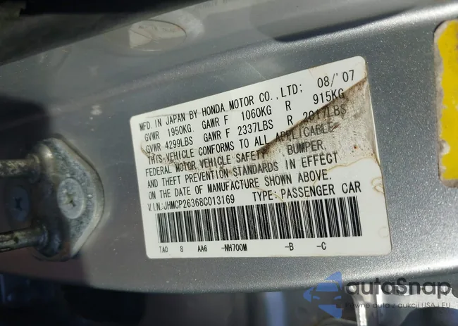 JHMCP26368C013169: 43693993