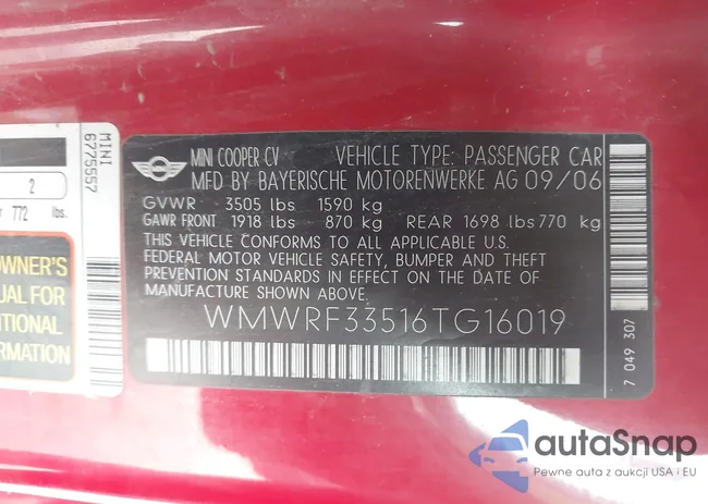 WMWRF33516TG16019: 43695127