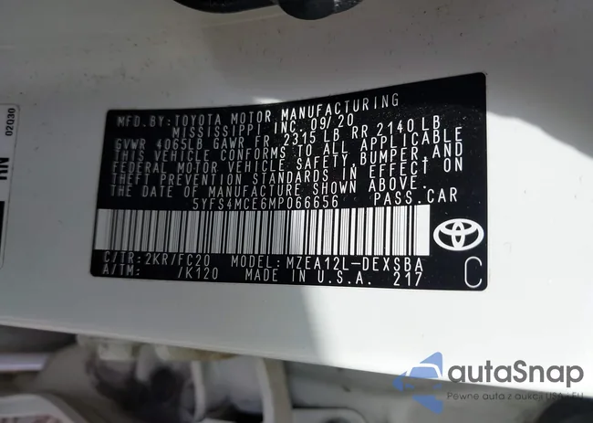 5YFS4MCE6MP066656: 43695386