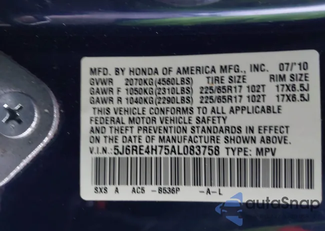 5J6RE4H75AL083758: 43695443