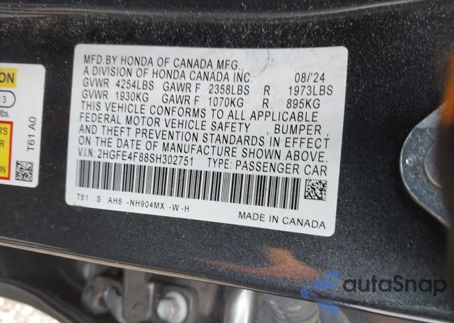 2HGFE4F88SH302751: 43695484