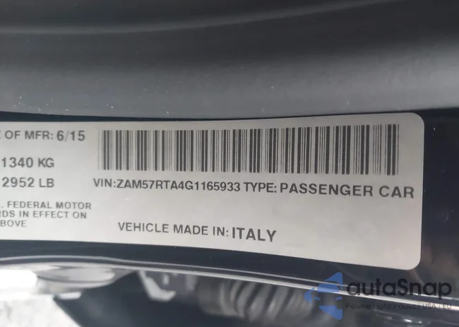 ZAM57RTA4G1165933: 43695510