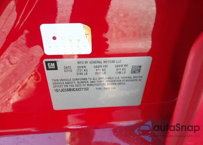 1G1JC5SB9C4227152: 43695599