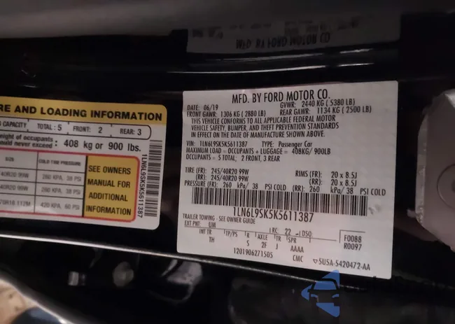 1LN6L9SK5K5611387: 43695606