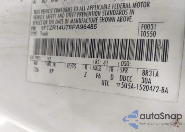 1FTZR14U78PA96485: 43695648