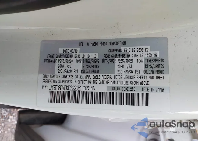 JM3TCBDY0K0322051: 43694722