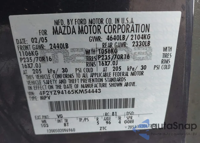 4F2YZ94165KM54443: 43694728