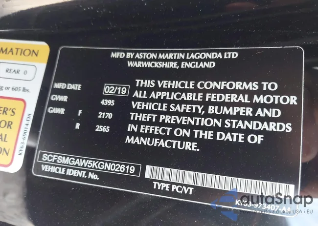 SCFSMGAW5KGN02619: 43694794