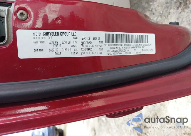 2V4RW3DG7BR691234: 43694839