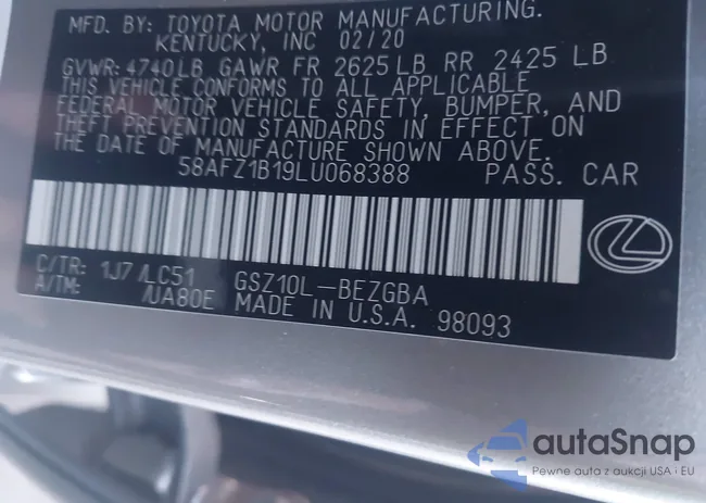 58AFZ1B19LU068388: 43694896