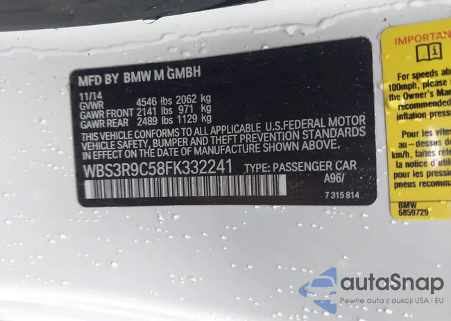 WBS3R9C58FK332241: 43695027